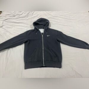 Nike Black and Gray Full-Zip Hoodie
